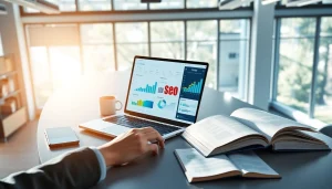 Analyze seo meta tags in a professional workspace featuring analytics and creative elements.