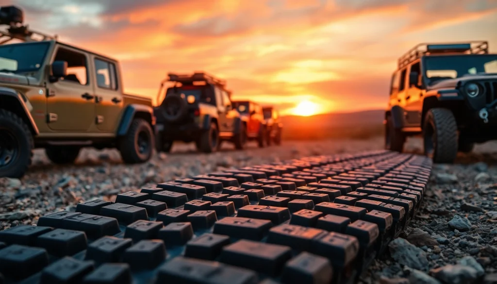 Recovery Tracks showcased on rugged terrain ready for off-road use.