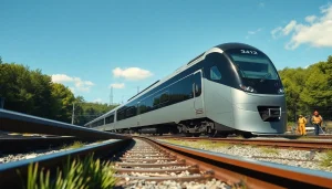 Train derailment scene illustrating the severity of the issue with emergency responders on site.