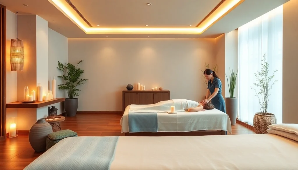 숙련된 치료사와 함께 차분하고 전문적인 분위기를 보여주는 인천 마사지 치료 세션.