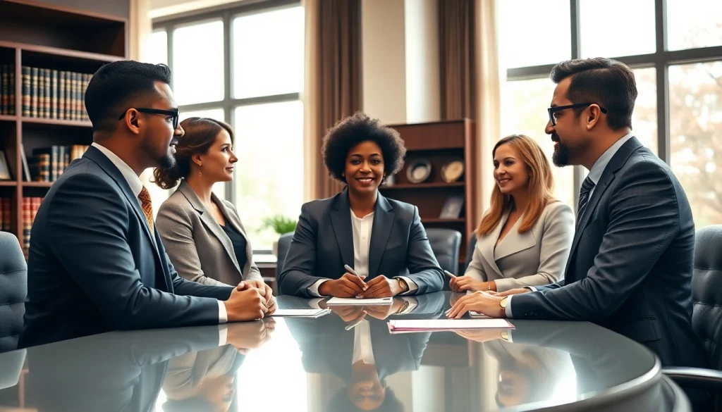 Virginia Immigration Lawyers consulting in a bright, professional office environment