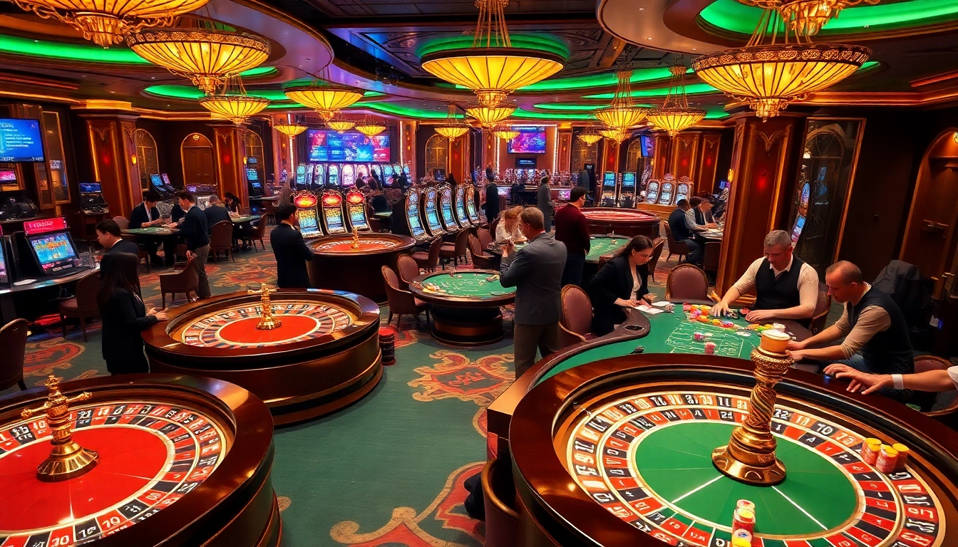 Experience thrilling gaming adventures with KJC in a luxurious casino setting full of excitement.