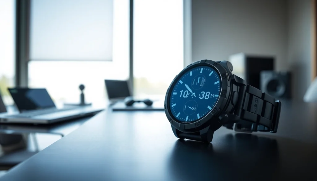 Engaging view of Explorer GPS Smart Watch displaying advanced features and sleek design.