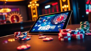 Experience the thrill of idn poker with a vibrant online game scene and colorful chips.