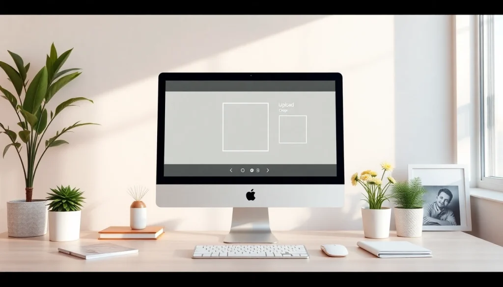 Transform your images into perfect squares using our online tool, showcasing an intuitive interface.