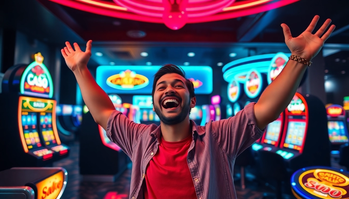 Engaging online gaming scene representing Vegas hero and its vibrant casino atmosphere.