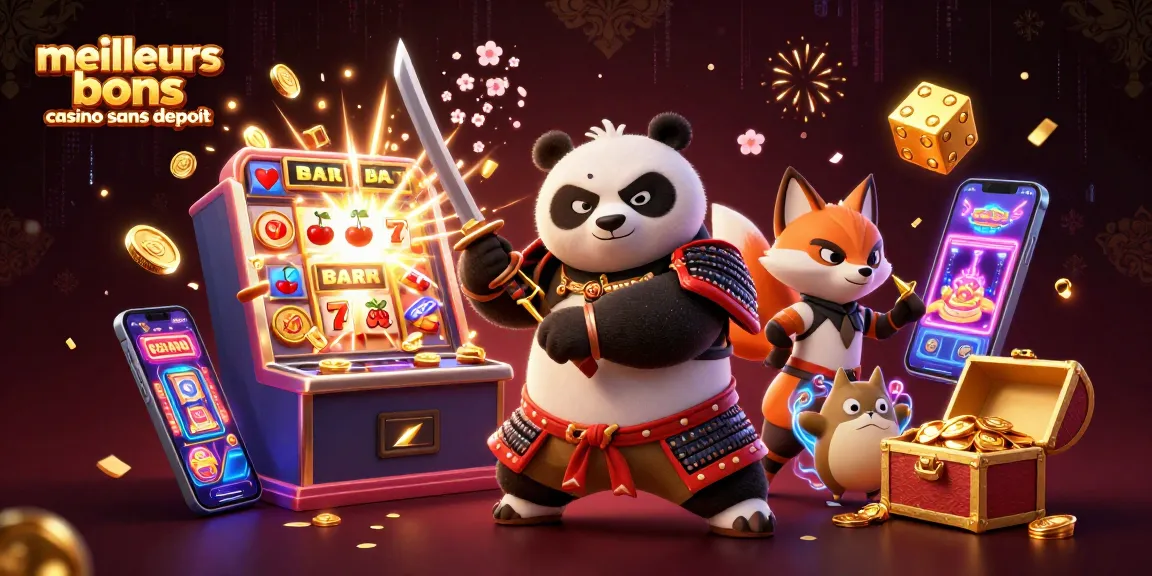 Profitez des meilleurs bonus casino sans dépôt avec des personnages animés au cœur d'une scène vibrante.