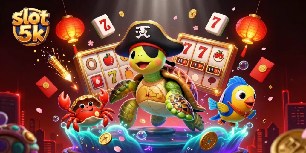Experience thrilling gameplay with slot 5k featuring vibrant characters and casino elements.